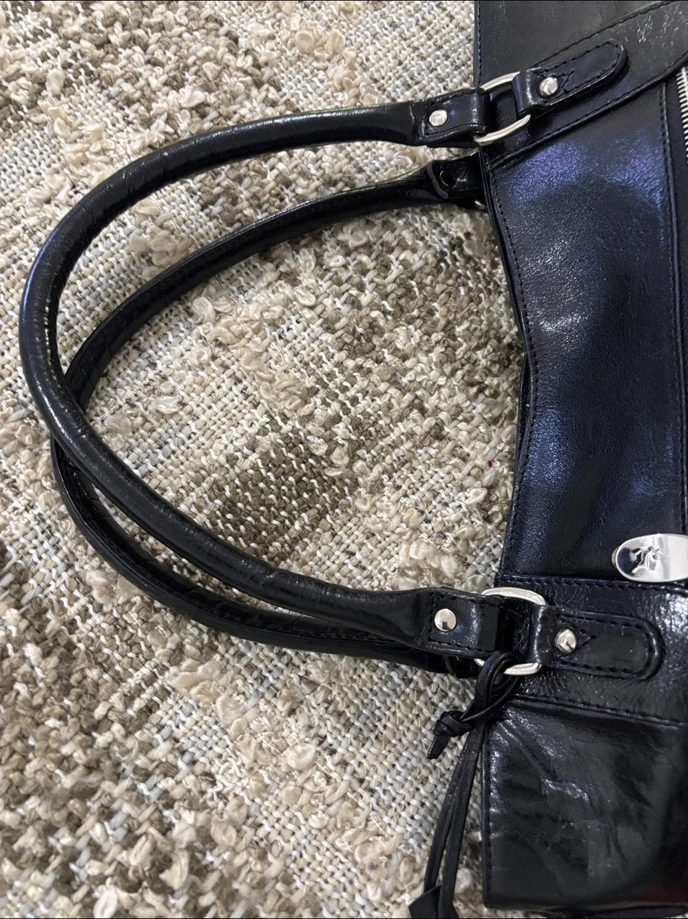 Ashwood Satchel Tote Black Leather Hand Bag - Picture 10 of 16